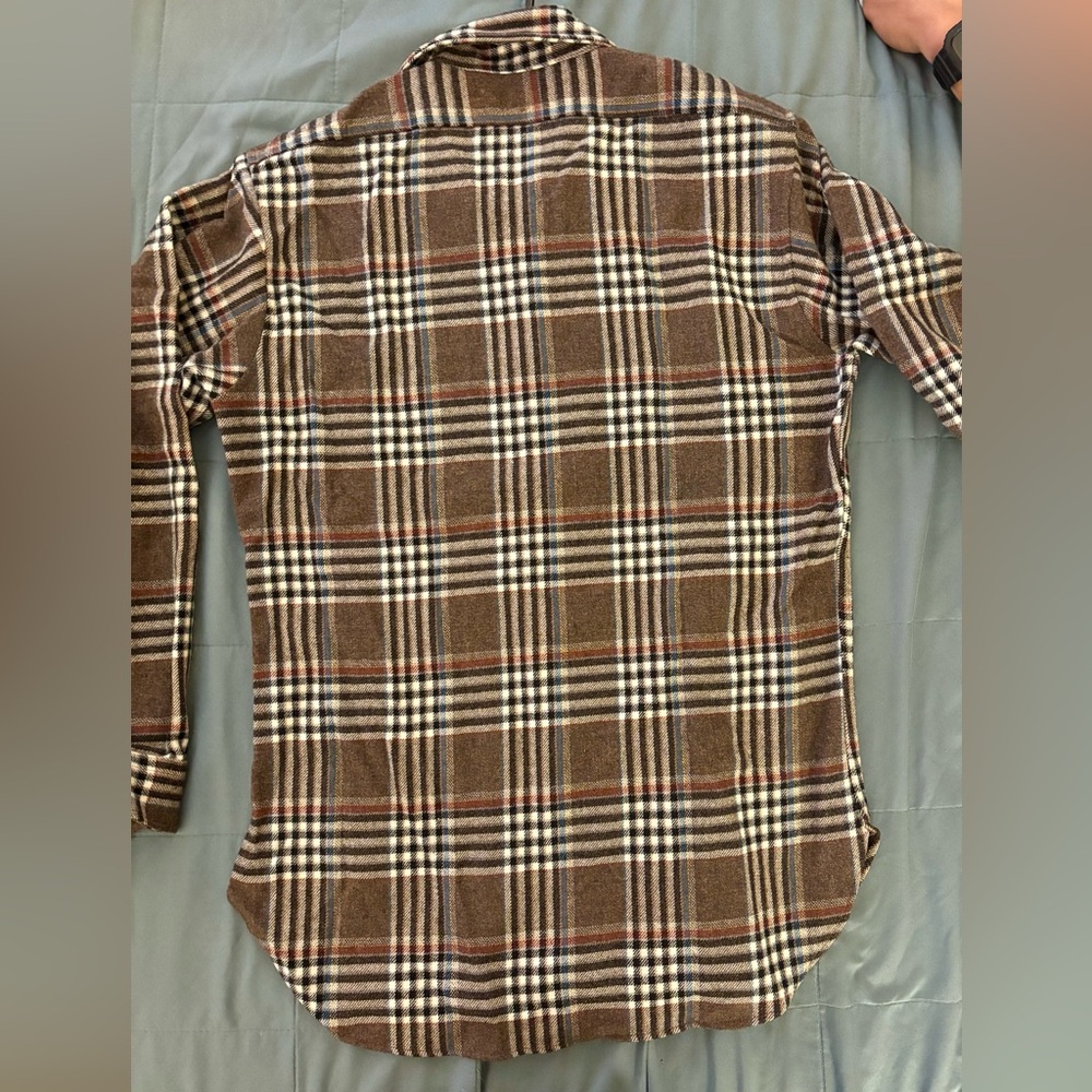 Brown Pendleton Medium Long Shirt - image 3